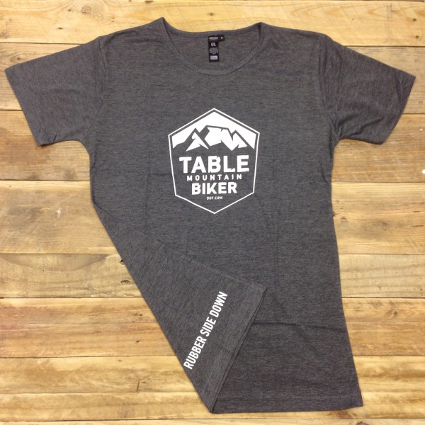 Table Mountain Biker Ultralight Tee - Charcoal